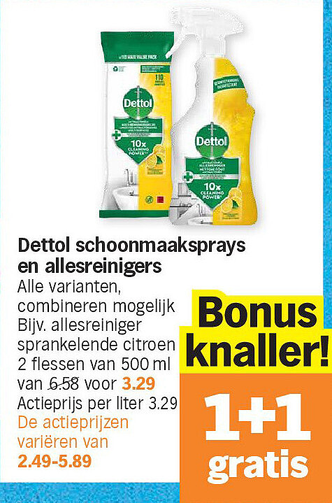 Dettol schoonmaaksprays en allesreinigers