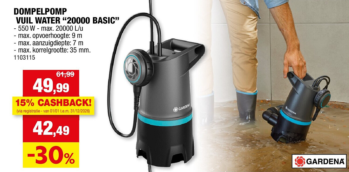 DOMPELPOMP VUIL WATER “20000 BASIC”