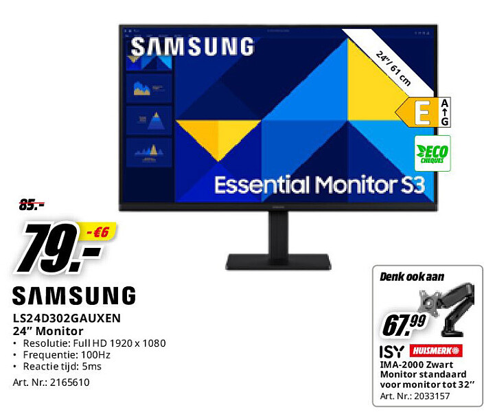 Samsung LS24D302GAUXEN 24” Monitor