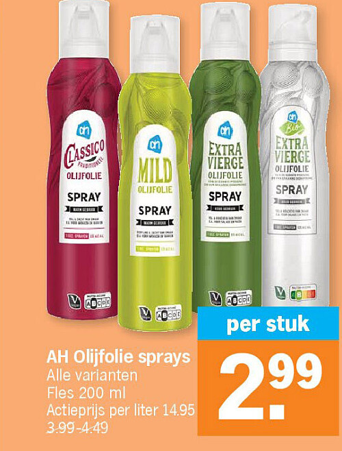AH Olijfolie sprays