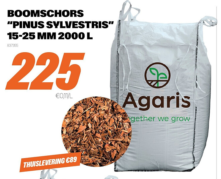 BOOMSCHORS “PINUS SYLVESTRIS” 15-25 MM 2000 L