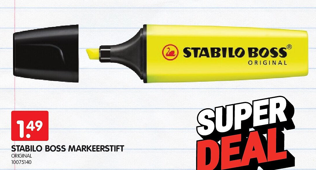 STABILO BOSS MARKEERSTIFT