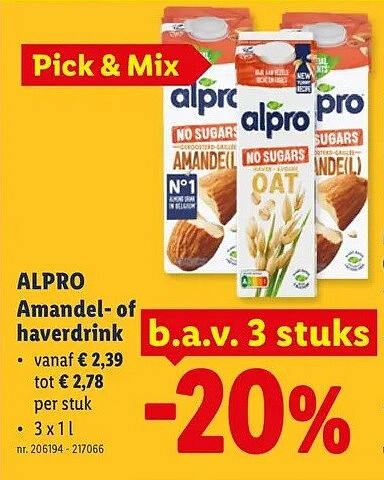 ALPRO Amandel- of haverdrink