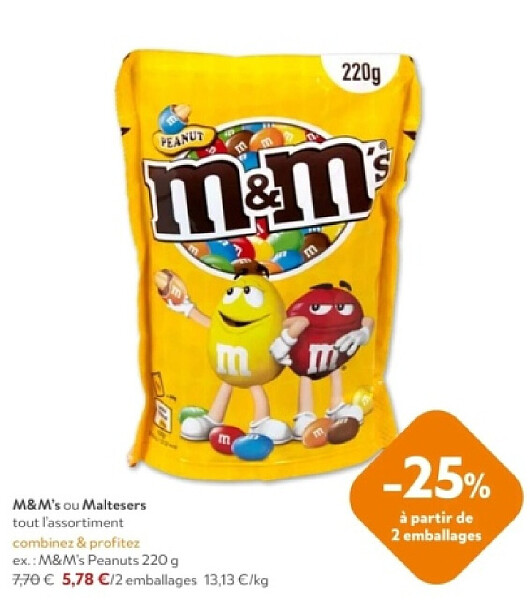 M&M's Peanuts 220 g