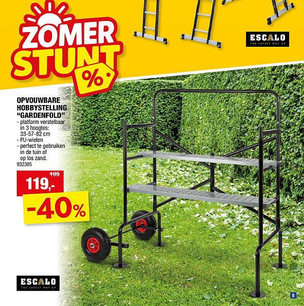 OPVOUWBARE HOBBYSTELLING “GARDENFOLD”