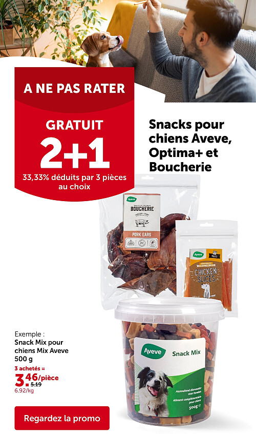Snack Mix pour chiens Mix Aveve 500 g