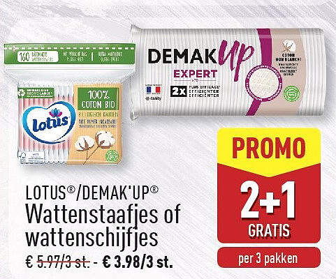 Wattenstaafjes of wattenschijfjes