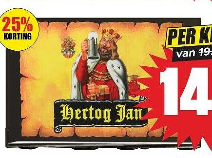 Hertog Jan pils krat 24 flessen 30 cl