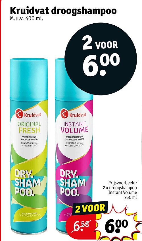 Kruidvat droogshampoo