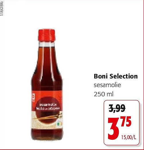 Boni Selection sesamolie 250 ml