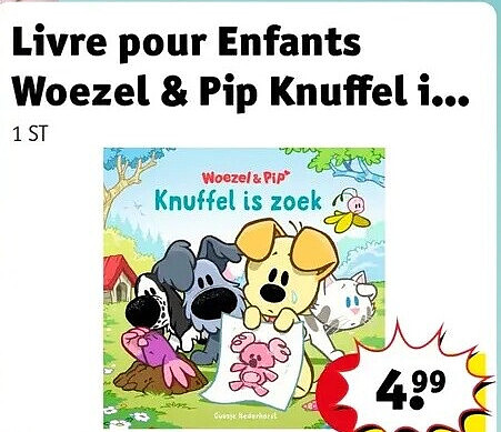 Livre pour Enfants Woezel & Pip Knuffel
