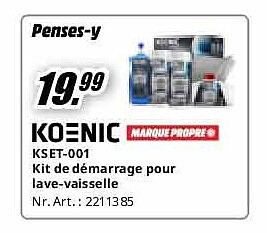 KSET-001 Kit de démarrage pour lave-vaisselle