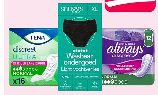 Alle A-merk incontinentie