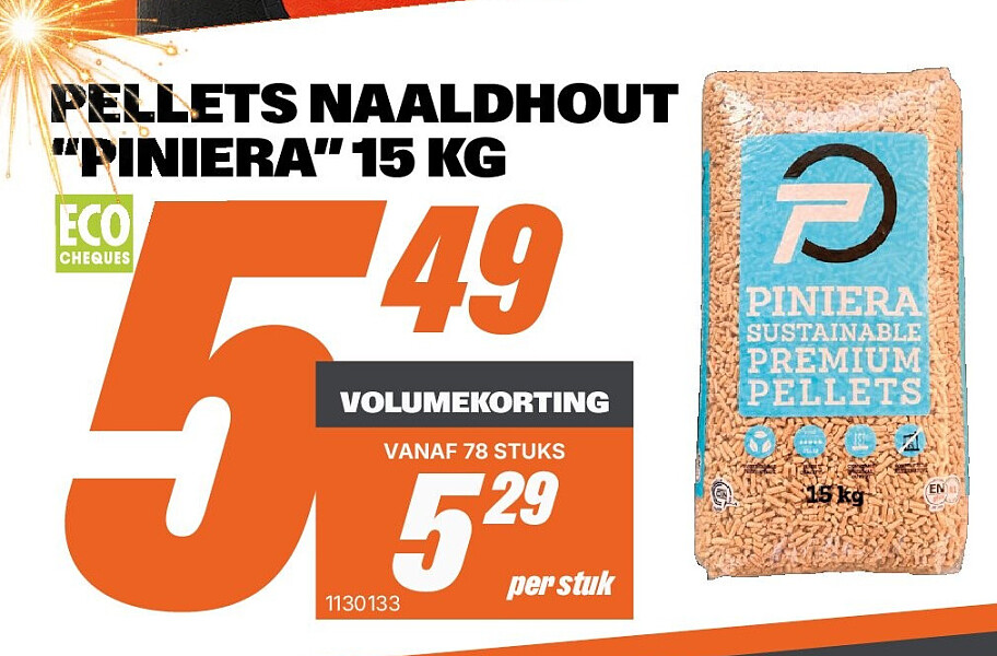 PELLETS NAALDHOUT “PINIERA” 15 KG