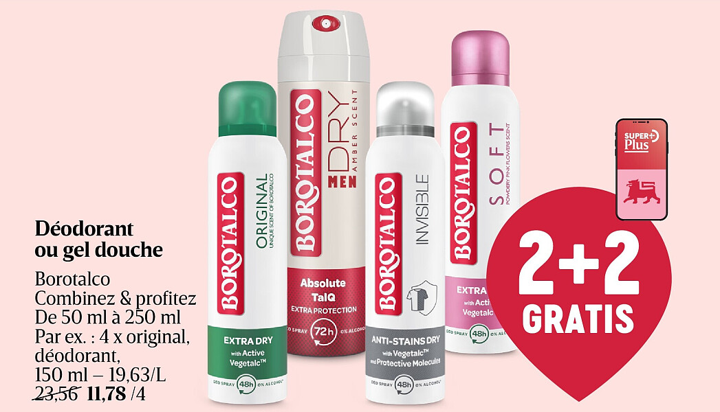 Déodorant ou gel douche