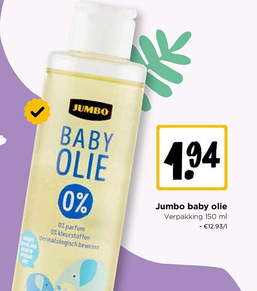 Jumbo baby olie