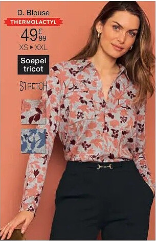 Blouse in tricot, Thermolactyl