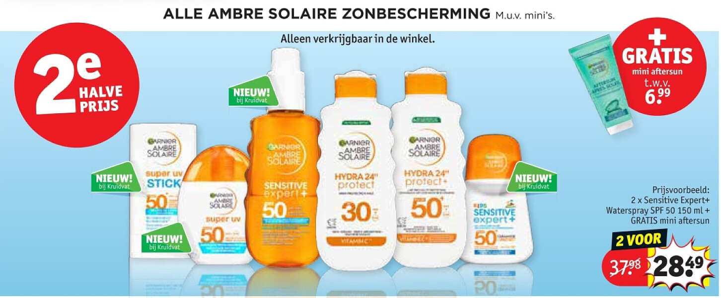2 x Sensitive Expert+ Waterspray SPF 50 150 ml + GRATIS mini aftersun