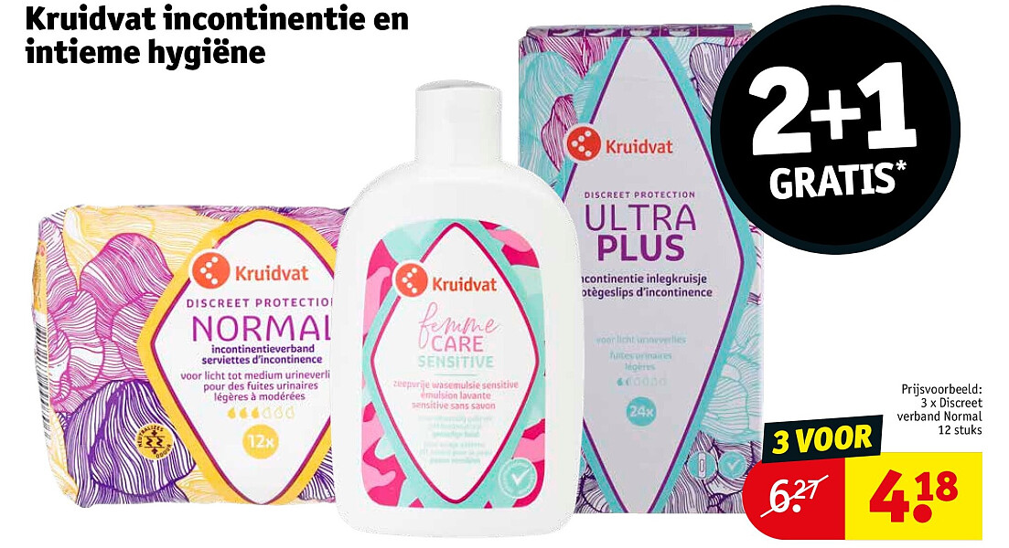 Kruidvat incontinentie en intieme hygiëne