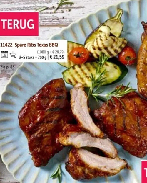 Spare Ribs Texas BBQ