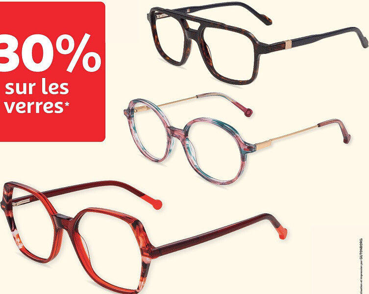 Verres de lunettes