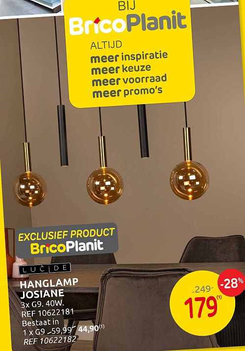 Hanglamp Josiane 3x G9 40W