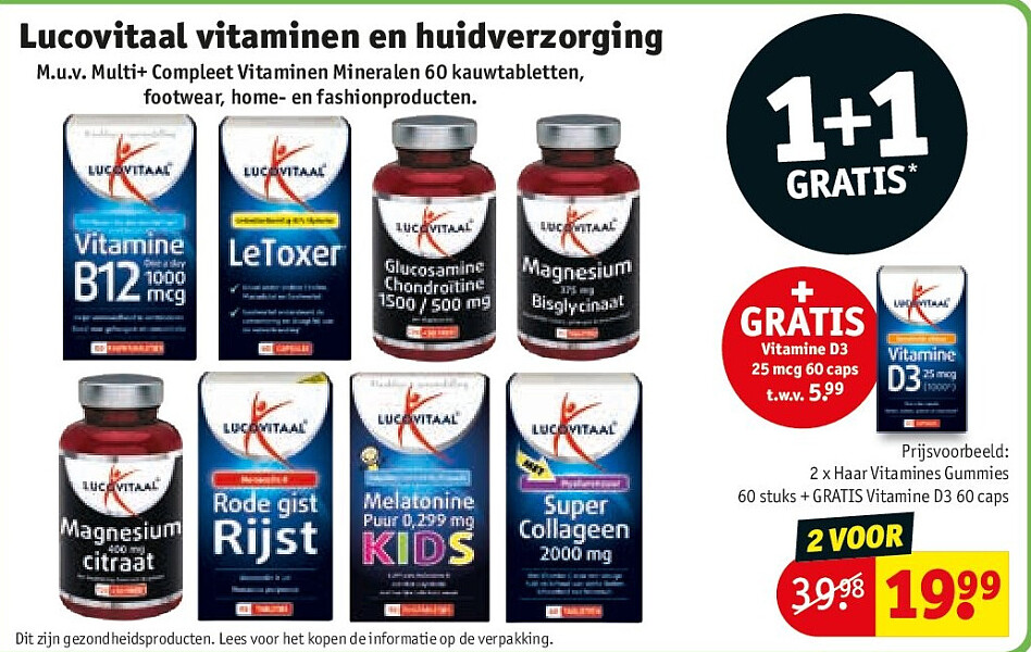 Lucovitaal vitaminen en huidverzorging