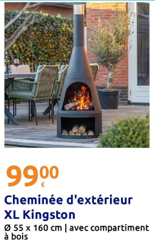 Cheminée d'extérieur XL Kingston