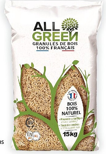 Sac de granulés de bois 15 kg