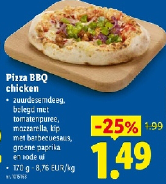 Pizza BBQ chicken
