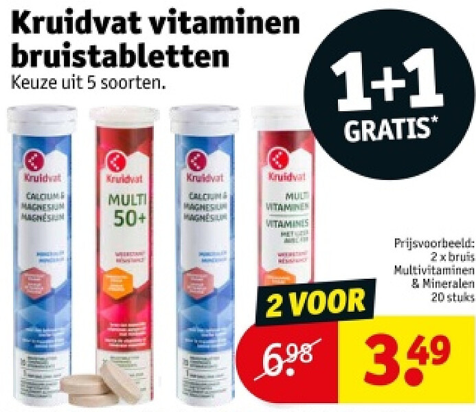 2xbruis Multivitaminen & Mineralen 20 stuks