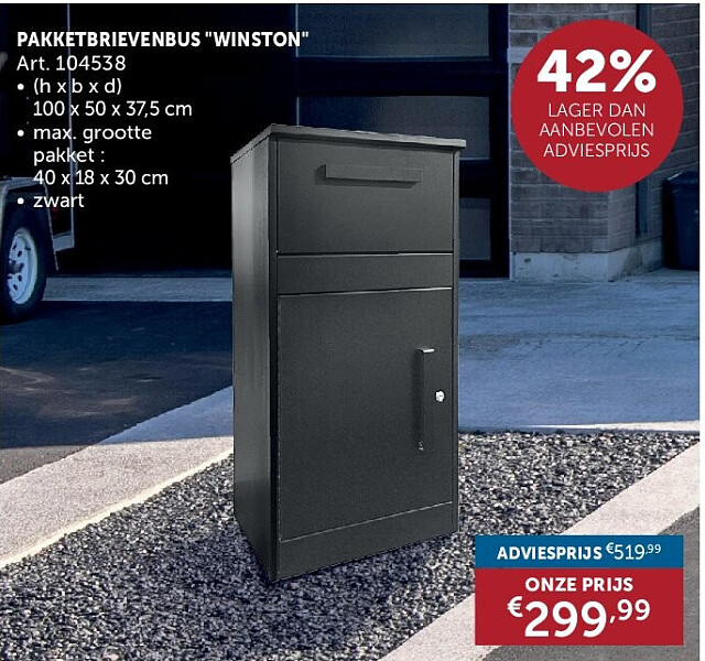 PAKKET BRIEVENBUS "WINSTON"