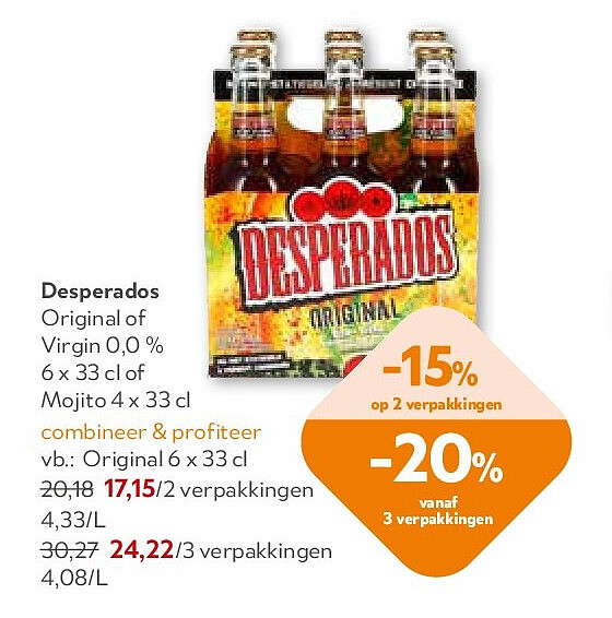 Desperados Original 6 x 33 cl