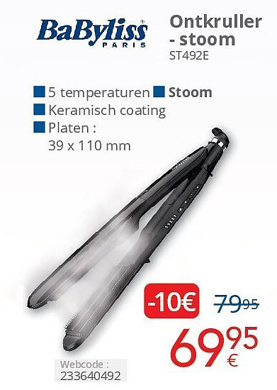 Ontkruller - stoom ST492E