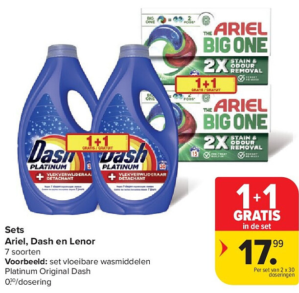 Sets Ariel, Dash en Lenor