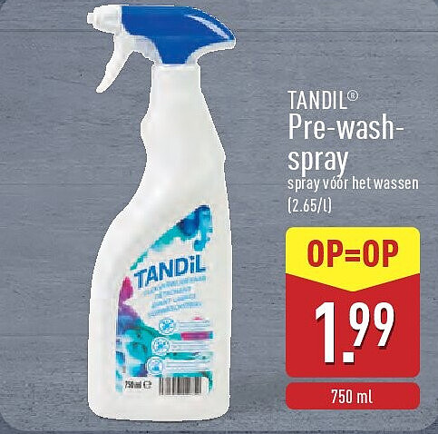 Pre-wash­ spray