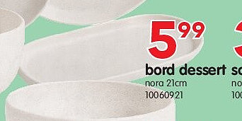 bord dessert