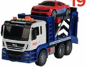 Takelwagen met auto