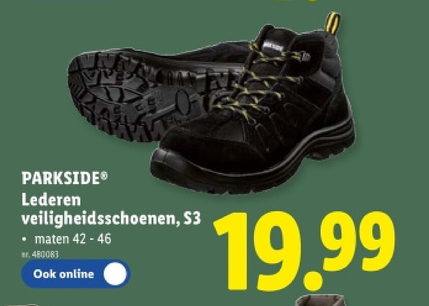 Lederen veiligheidsschoenen, S3