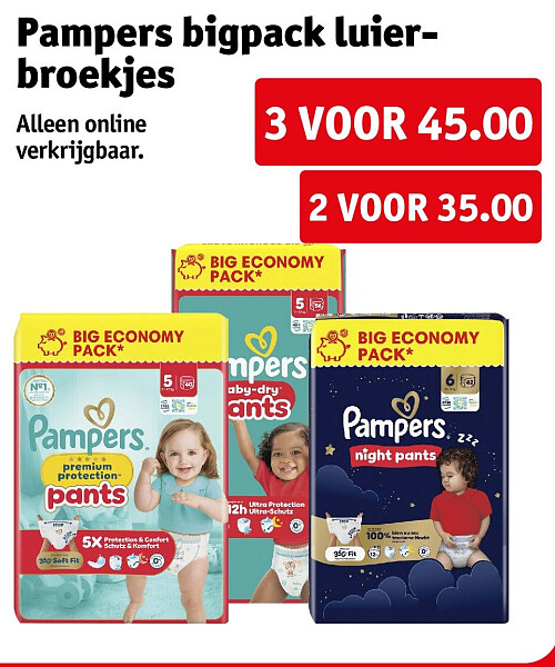 Pampers bigpack luierbroekjes