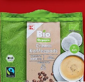 K-BIO Bio-Kaffeepads Crema, 20 Stück, 144 g