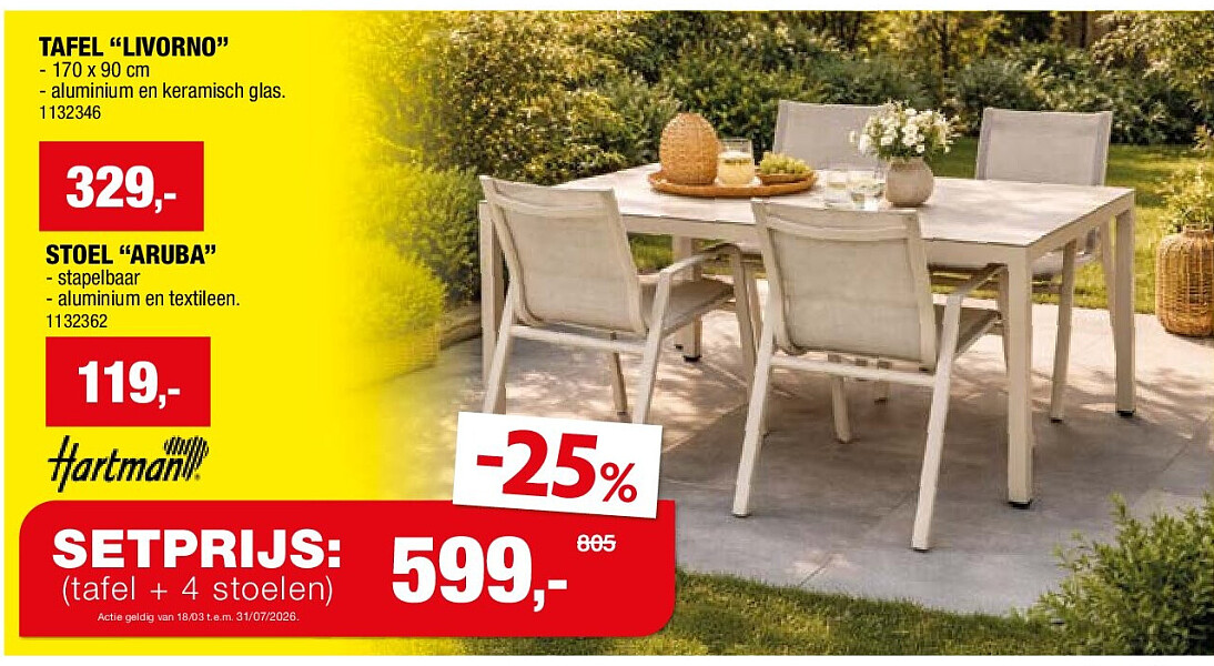 TAFEL “LIVORNO”