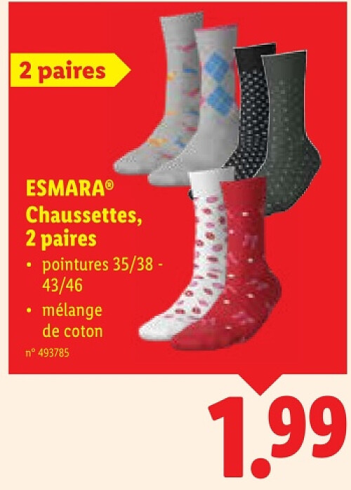 Chaussettes, 2 paires