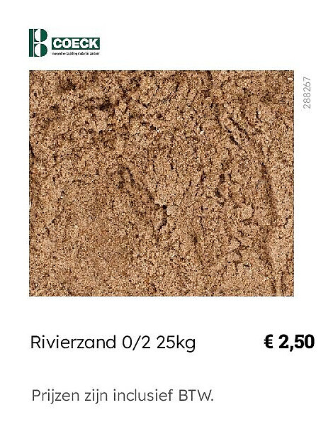 Rivierzand 0/2 25kg
