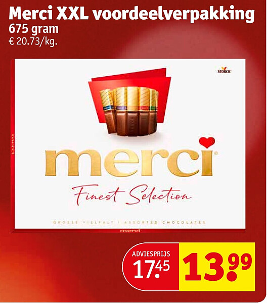 Merci XXL voordeelverpakking 675 gram