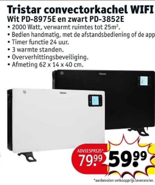 Tristar convectorkachel WIFI