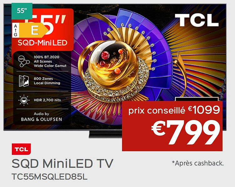Tcl SQD MiniLED TV