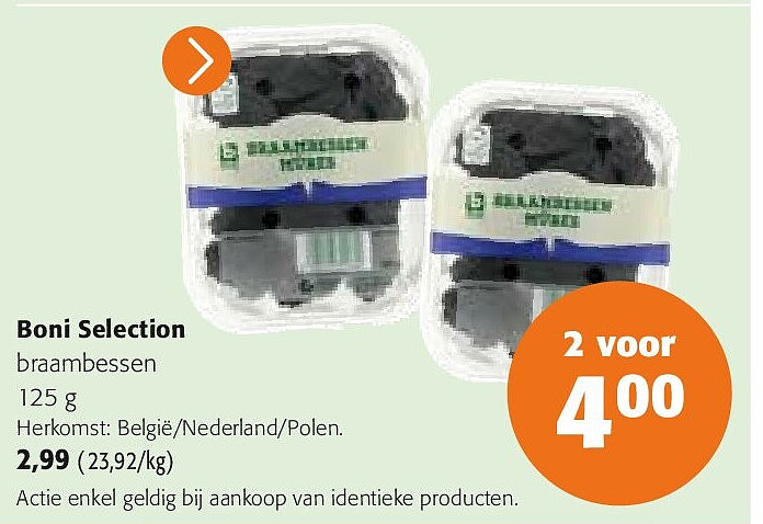 Boni Selection braambessen 125 g