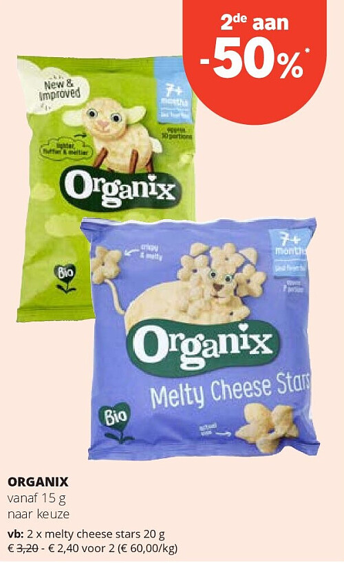 ORGANIX vanaf 15 g