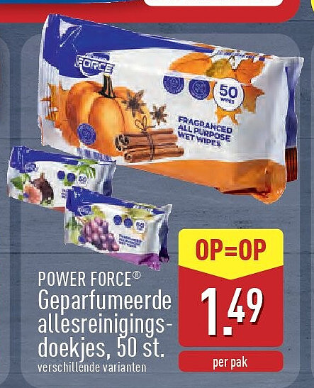 Geparfumeerde allesreinigingsdoekjes,50st.